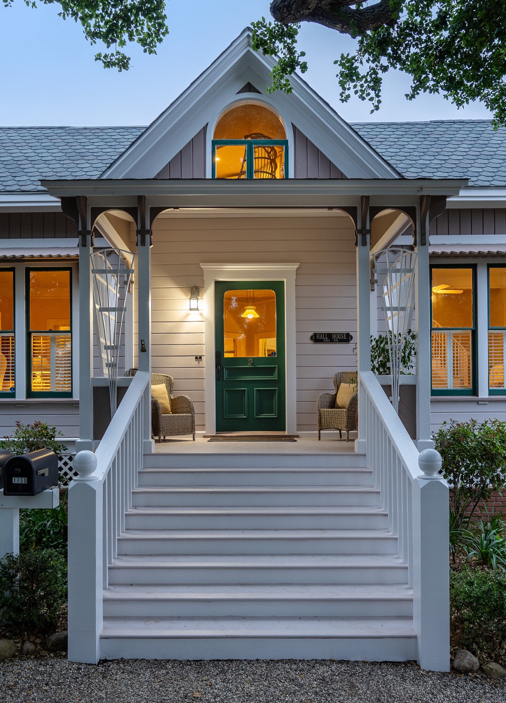 Victorian cottage front door